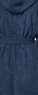 Produktbild von Arus Bademantel Astra für Damen, Farbe:Marine, Größe:M Extra Lang