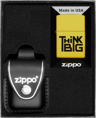 Produktbild von ZIPPO Feuerzeug-Set THINK BIG DESIGN Geschenk No3