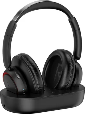 Produktbild von Over-Ear-Kopfhörer mit TV-Sender-Ladestation für Senioren, Hörgeschädigte, Keine Audioverzögerung, Blutooth-Kopfhörer, Plug-and-Play