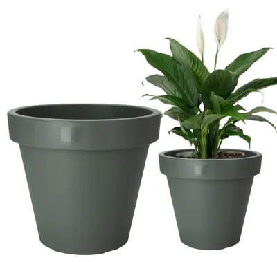 Obrázok produktu pre Zelený plastový záhradný kvetináč 50 cm