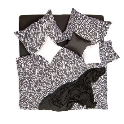 Produktbild von SCANquilt povlečení KLASIK DESIGN zebra černobílá 100% bavlna 240 x 200/2 x 70 x 90 cm