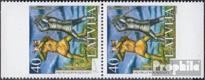 Produktbild von Briefmarken Lettland 2005 Mi 643Do/Du Paar (kompl.Ausg.) postfrisch Autoren