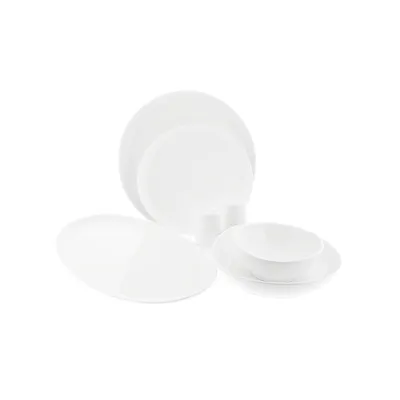 Imagen del producto de Juego de vajilla de 27 piezas para 6 personas - Set de platos de porcelana