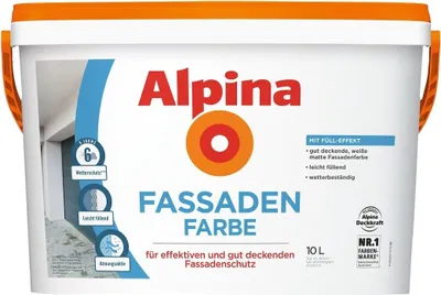 Produktbild von Alpina Fassadenfarbe 10 L weiß matt