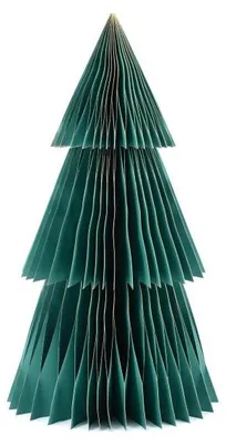 Only Natural – Wabenpapier-Weihnachtsbaum – Pantone No. 18-5322 – 45 cm – Ansicht 1