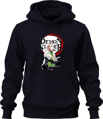 Obrázek produktu pro Uni mikina s kapucí Demon Slayer Sabito Maske Anime Kimetsu no Yaiba, Navy, XXL