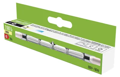Lineare Halogenlampe J118 140W R7s warmweiss