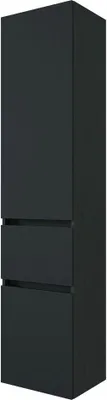 Produktbild von Badmöbel Hochschrank ARLON-03 matt grau BxHxT 40x180x35 cm