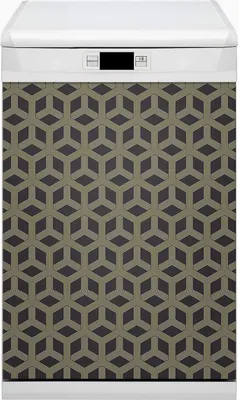 Produktbild von Magnet Folie für Geschirrspüler Magnete  Geschirrspüle Magnet für Spülmaschine 45x80 cm Nachbildung - Geometrisches Muster