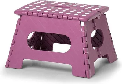 Zdjęcie produktu dla Składany stołek z tworzywa sztucznego 35 x 28 x 22 cm, nośność 150 kg