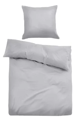 Produktbild von TOM TAILOR 0620600 Perkal Bettwäsche SIMPLE LIFE color: grey, size: 1x 135x200 cm + 1x 80x80 cm