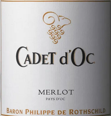 Produktbild von Baron Philippe de Rothschild Cadet d'Oc Merlot Pays d'oc IGT trocken 2018 Frankreich | 13,5 % vol | 0,75 l