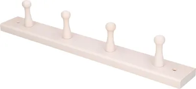 Produktbild von Holzkleiderhaken / Kleiderhaken - weis - Einzelhaken - 5 x 41 cm