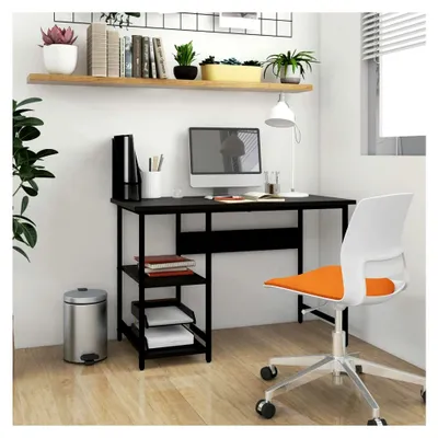 Produktbild von Computertisch in Schwarz, 105 x 55 x 72 cm, aus MDF und Metall