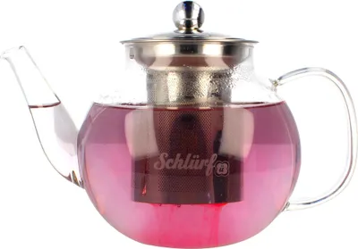 Produktbild von Schlürf - Teekanne Glas (1000 ml) mit Siebeinsatz