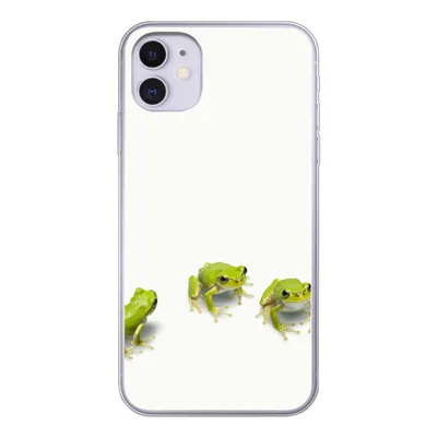 Produktbild von MuchoWow® Handyhülle Schutzhülle Hülle für iPhone 11 Frosch - Tiere - Grün Silikon Softcase Handy Hülle - Handytasche