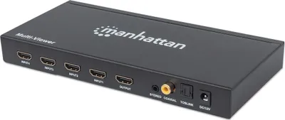 Image de Manhattan 207881 Manhattan 1080p 4-Port HDMI Multiviewer Switch Télécommande