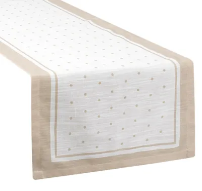 Zdjęcie produktu dla Eurofirany 487585, Prostokątny, Naturalny, Poliester, Bieżnik, 40 x 140 cm, 1 szt.