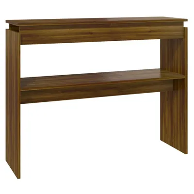 Zdjęcie produktu dla vidaXL Stolik konsola brązowy dąb 102x30x80 cm materiał drewnopochodny