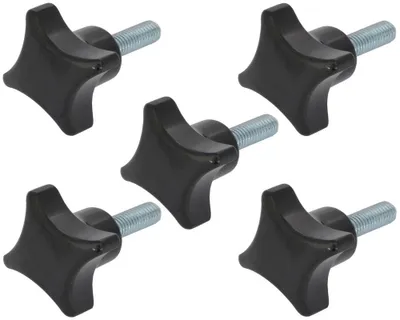 Produktbild von 5 Stück Kreuzgriffschraube M10 x 30 mm - Griff Ø 50mm