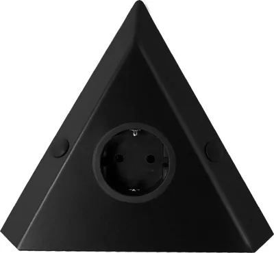 Produktbild von THEBO 1-fach Ecksteckdose ST 3007-D in Schwarz / Ecksteckdose / Steckdosenleiste / Steckdose