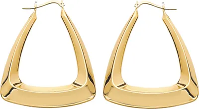 Image de Boucles d'Oreilles Créoles Femme Or 375/1000 - 33mm*30mm; TRS26388