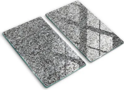 Produktbild von Glasschneideplatte - Herdabdeckplatte - 2x30x52 cm -Schneidebrett - Spritzschutz -Steinstruktur