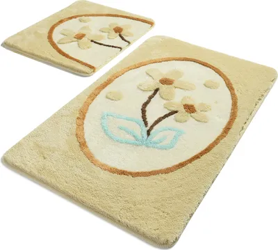 Produktbild von Bosdela Badezimmerteppich Set - 60x100 cm + 50x60 cm (2-teilig)Ladure Stone
