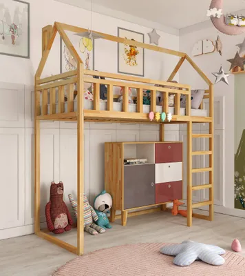 Produktbild von Hochbett Höhe 150 cm - ZOSIA PLUS 160x80 cm