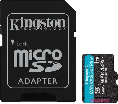 Produktbild von Kingston Canvas Go! Plus - Flash-Speicherkarte - 1 TB - A2 / Video Class V30 / UHS-I U3 / Class10 - microSDXC UHS-I