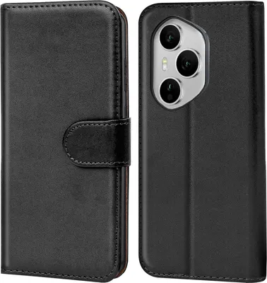 Honor 50 5g Custodia A Libro Per / Huawei Nova 9 - In Pelle Con Portacarte E Supporto Video | Nero Chiusura Magnetica - Foto 3