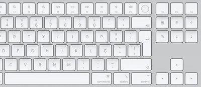 Obrázek produktu pro Apple Magic, Kabelový a bezdrátový, USB + Bluetooth, QWERTY, Bílá