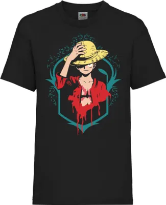 Produktbild von Kinder T-Shirt One Manga Piece Anime 02, 5-6 Jahr - 116 / Schwarz