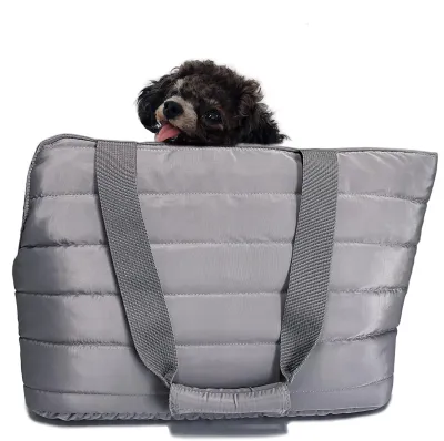 Haustiertasche für kleine Hunde, Katzen, Kaninchen, Grau