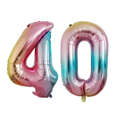 Produktbild von Set -Folienballon - Regenbogen/32inch - 4 + 0