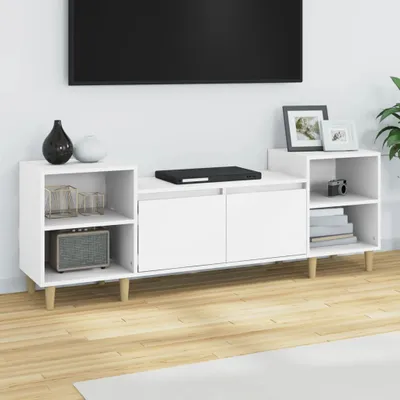 Obrázek produktu pro The Living Store TV skříňka bílá 160x35x55 cm materiál na bázi dřeva