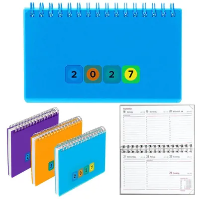 Produktbild von Herlitz Schreibtischkalender Mini Protect 2027, Jahr / Farbe:2027 / blau