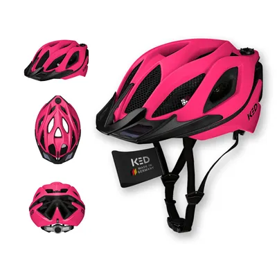 Produktbild von KED Spiri II Trend Allround Fahrradhelm Mit LED Licht Und Reflektor, Optimierter Belüftung und Insektenschutznetz I Farbe: pink matt Größe: 52-58 (M)
