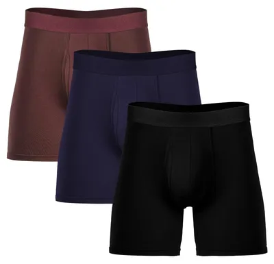 Produktbild von Herrenboxershorts Retroshorts - 3 Stück - Bambus - Lange Beinabschnitte - Größe M bis XL