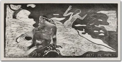 Produktbild von Coloray Küchenrückwand 140x70 Spritzschutz aus Glas - Auti diese pape Gauguin
