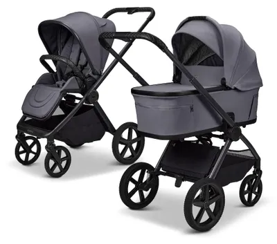Produktbild von Moon Gio Fold Kombikinderwagen / 2in1 Kinderwagen, Farbe/Dessin:Graphite