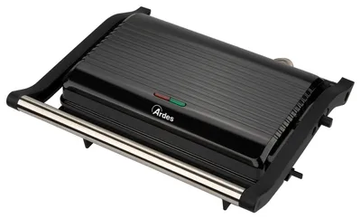 Elektrische Grillplatte 1000 W, antihaftbeschichtet, 23x14,5 cm, schwarz