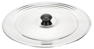 Deckel aus Edelstahl, rund, 28/30/32 cm, Silber