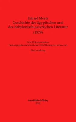 Produktbild von Geschichte der ägyptischen und der babylonisch-assyrischen Literatur