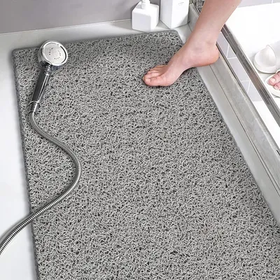 Image de Solidchoice - Tapis de douche antidérapant, gris, 40 x 100 cm