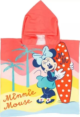 Zdjęcie produktu dla Ponczo Myszka Minnie 55 x 110 cm - Poliester