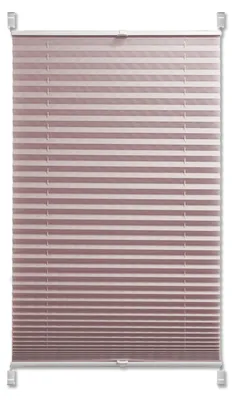 Produktbild von Sunlusso Plissee Klemmfix ohne Bohren – Faltrollo lichtdurchlässig & blickdicht – Rosé Crash, 65 x 140 cm