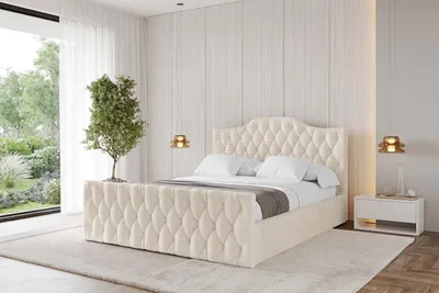 Produktbild von ALTDECOR Polsterbett mit Bettkasten - FALIO-Z - 180x200 Beige - Bett mit Kopfteil und Fußteil, Boxbett ohne Matratze, Doppelbett mit Stauraum