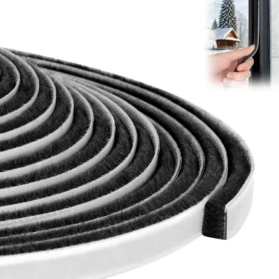 Produktbild von Selbstklebende Dichtung 6m 9x5mm schwarz Türdichtung