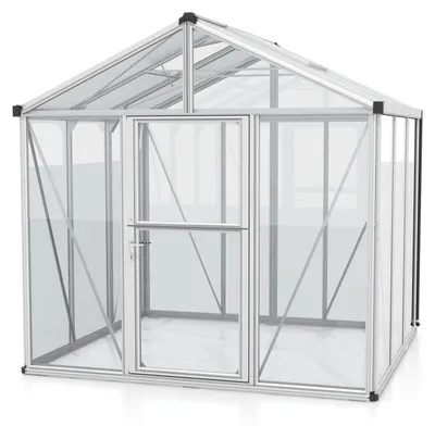 Produktbild von Vitavia Gewächshaus "Zeus 6200" aluminium eloxiert 6,2 m² 3 mm ESG, 10 mm HKP